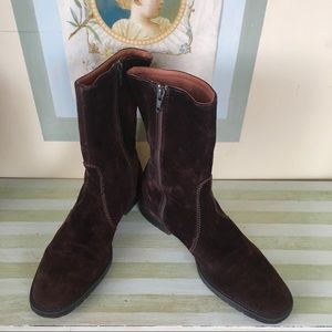J. Crew Brown Suede Mid Calf  Women’s Boots